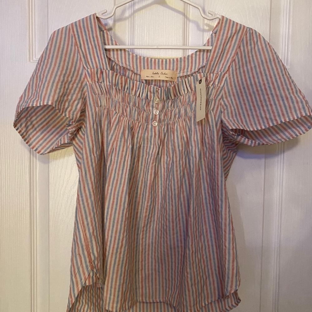 Anthropologie Isabella Sinclair Striped Top - Picture 4 of 4